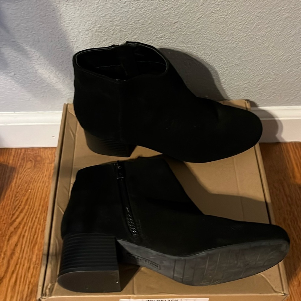 Suede ankle boots